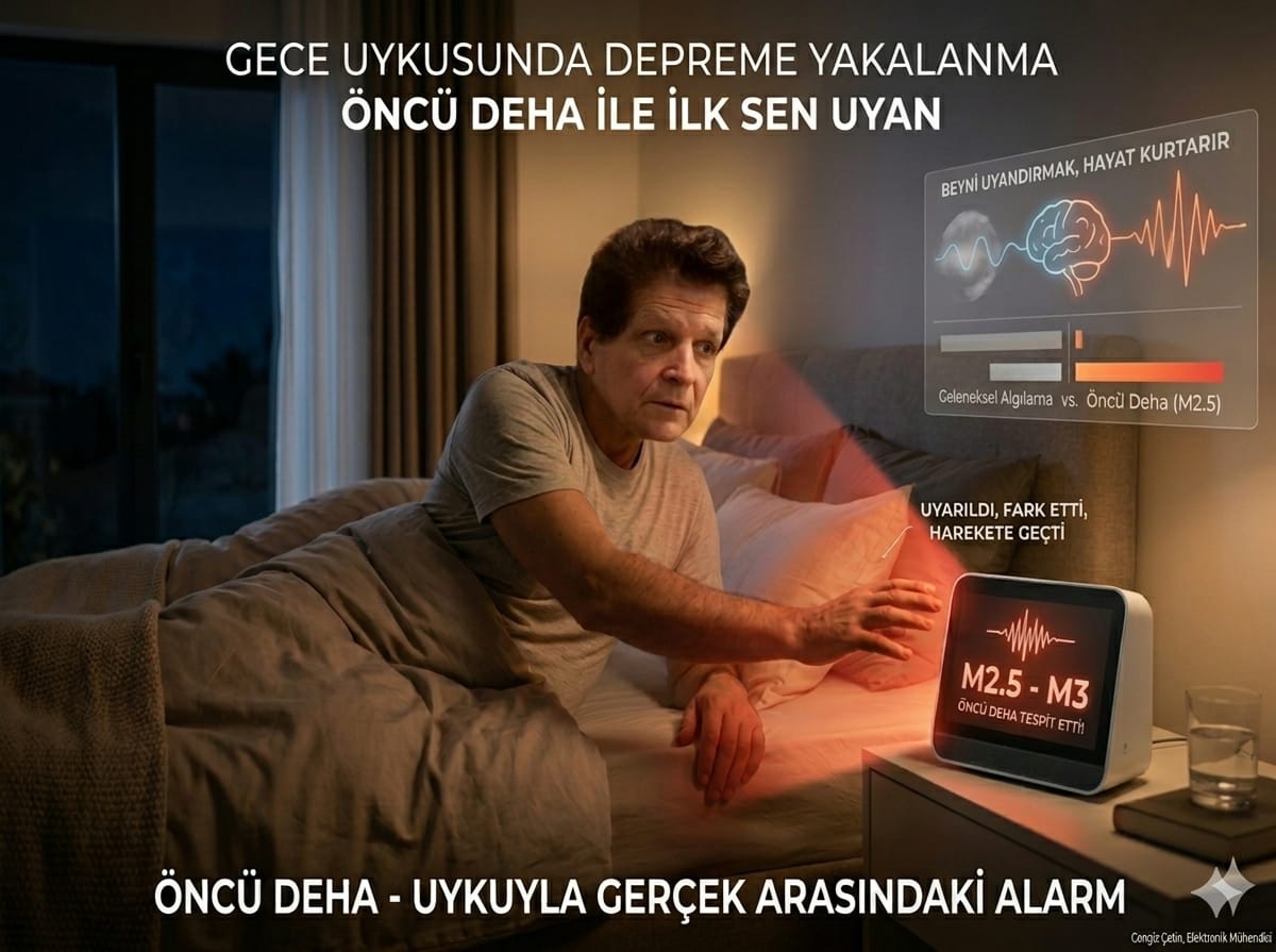 MUCİT ÇETİN: GECE UYKUSUNDA DEPREME YAKALANMA ÖNCÜ DEHA İLE İLK SEN UYAN